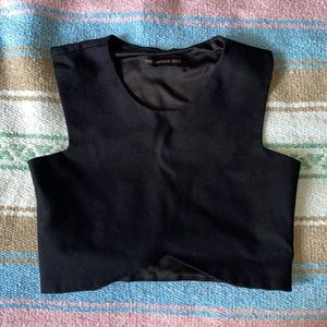 Black Crop top, slightly stretchy
